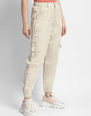 Madame Off-White Tapered Fit Mid-Rise Joggers