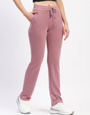 mSECRET Typography Drawstring Waist Pink Track Bottoms