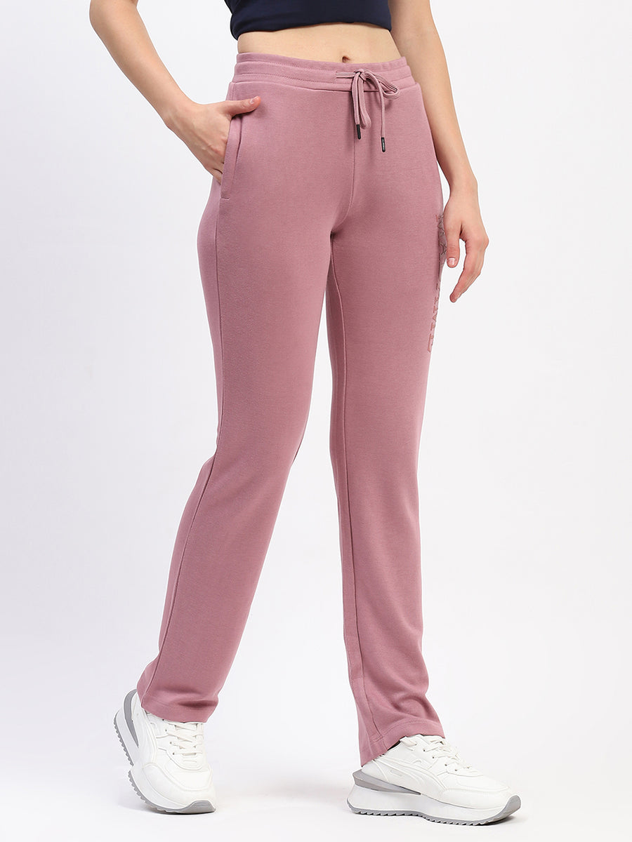 mSECRET Typography Drawstring Waist Pink Track Bottoms