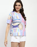 Madame Multicolor Printed T-Shirt