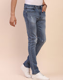 Camla Barcelona Stone Wash Ripped Cotton Blue Denim