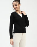 Madame Black Button-Up Cardigan