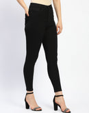 Madame Black Skinny Fit Cotton Blend Denim