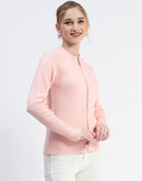 Madame Peach Full-Zip Knit Sweater