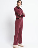 Madame Plum Velvet Detailed Ensemble