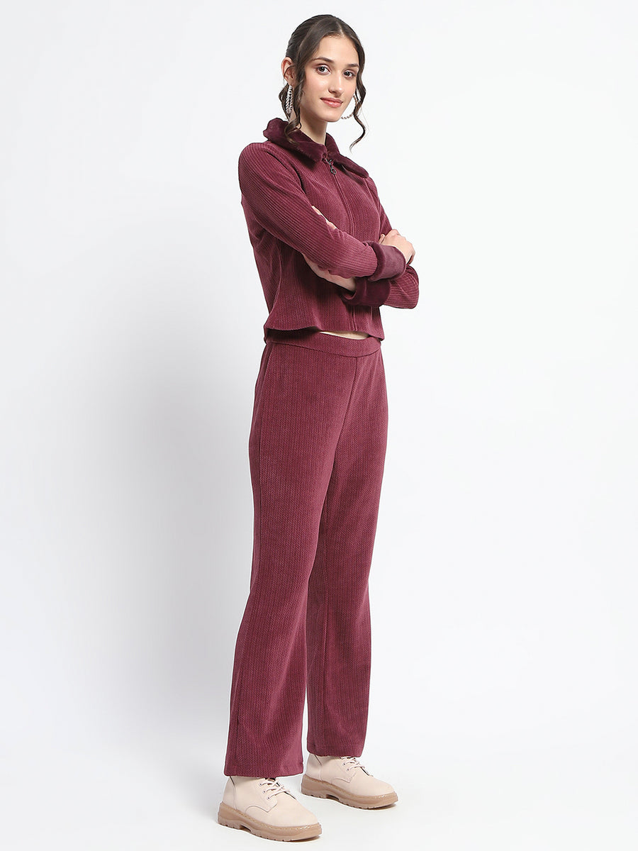 Madame Plum Velvet Detailed Ensemble