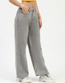 Madame Grey Wide-Leg Jeans