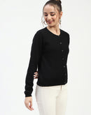 Madame Black Button-Up Cardigan