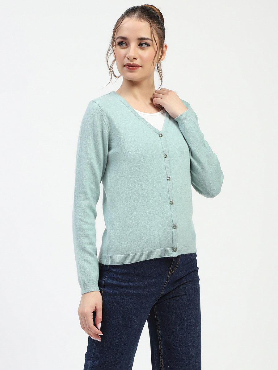 Madame Mint Button-Up Cardigan