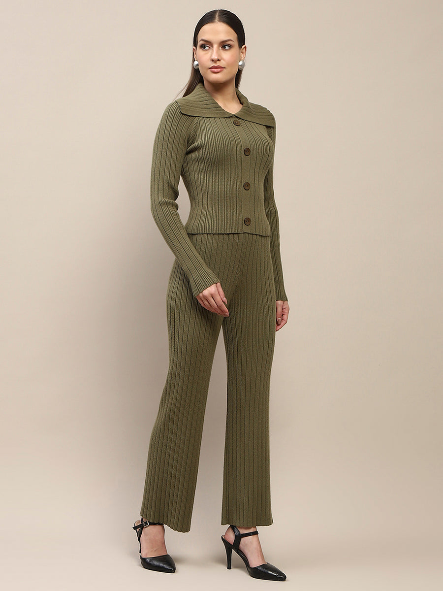 Madame Olive Knitted Top and Bottom Ensemble