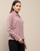 Madame Allover Embellished Pink Shirt