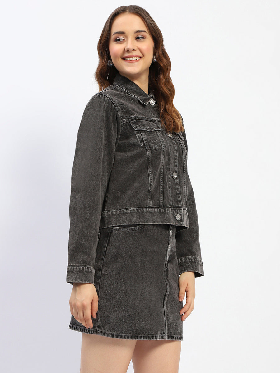 Madame Black Denim Jacket