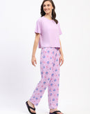 mSECRET Disney Typography Mauve Nightsuit Set