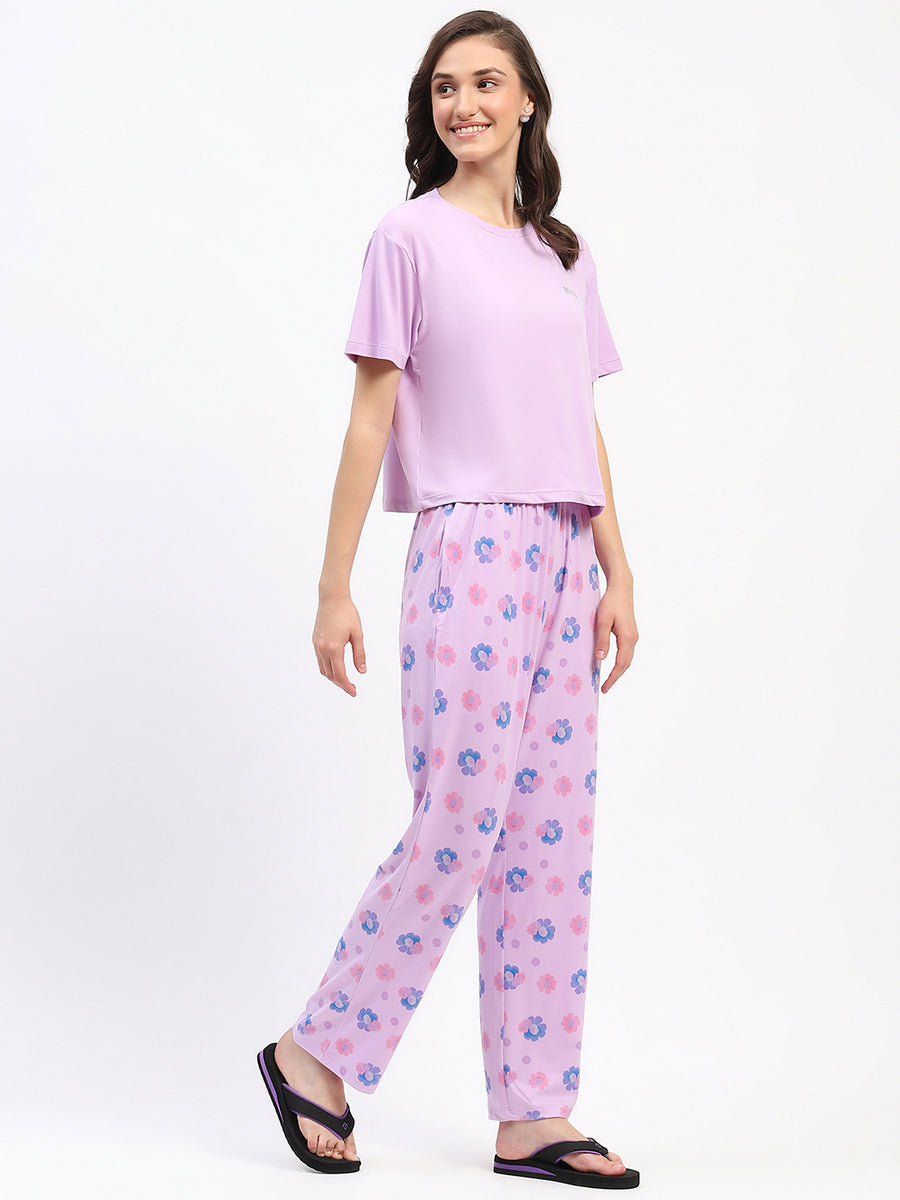 mSECRET Disney Typography Mauve Nightsuit Set