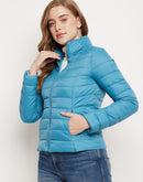 Madame Sea Blue Puffer Jacket