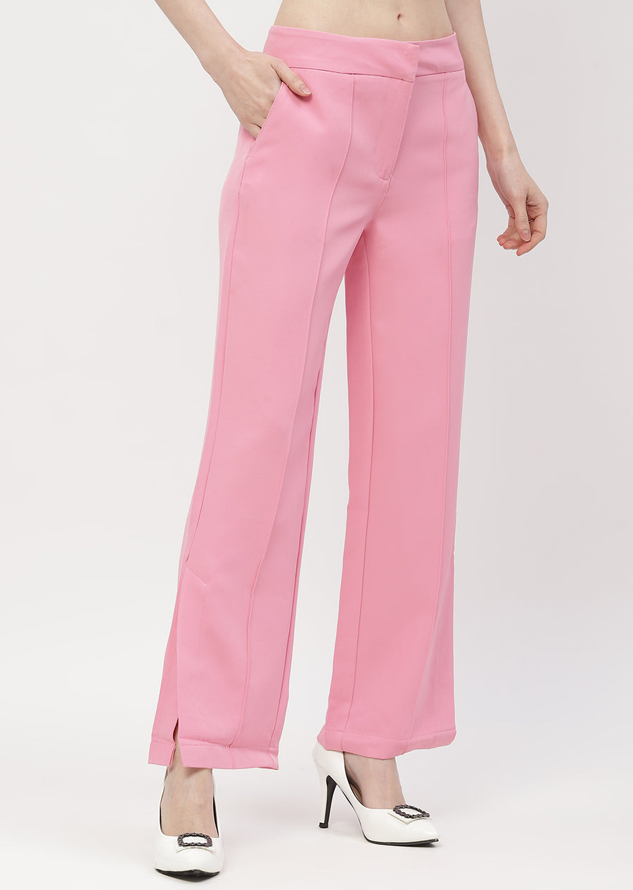 Madame Solid Slit Trouser