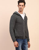 Camla Barcelona Self Designed Black Full Sleeve Sweater