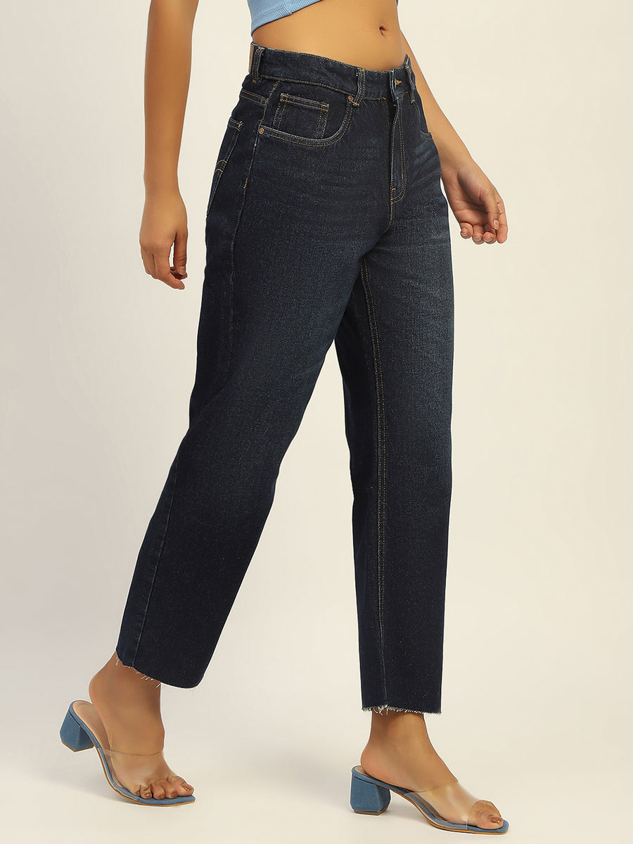 Madame Blue Loose Fit Cotton Denim