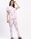 mSECRET Pink Tie-Dye Night Suit Set with Relaxed Fit