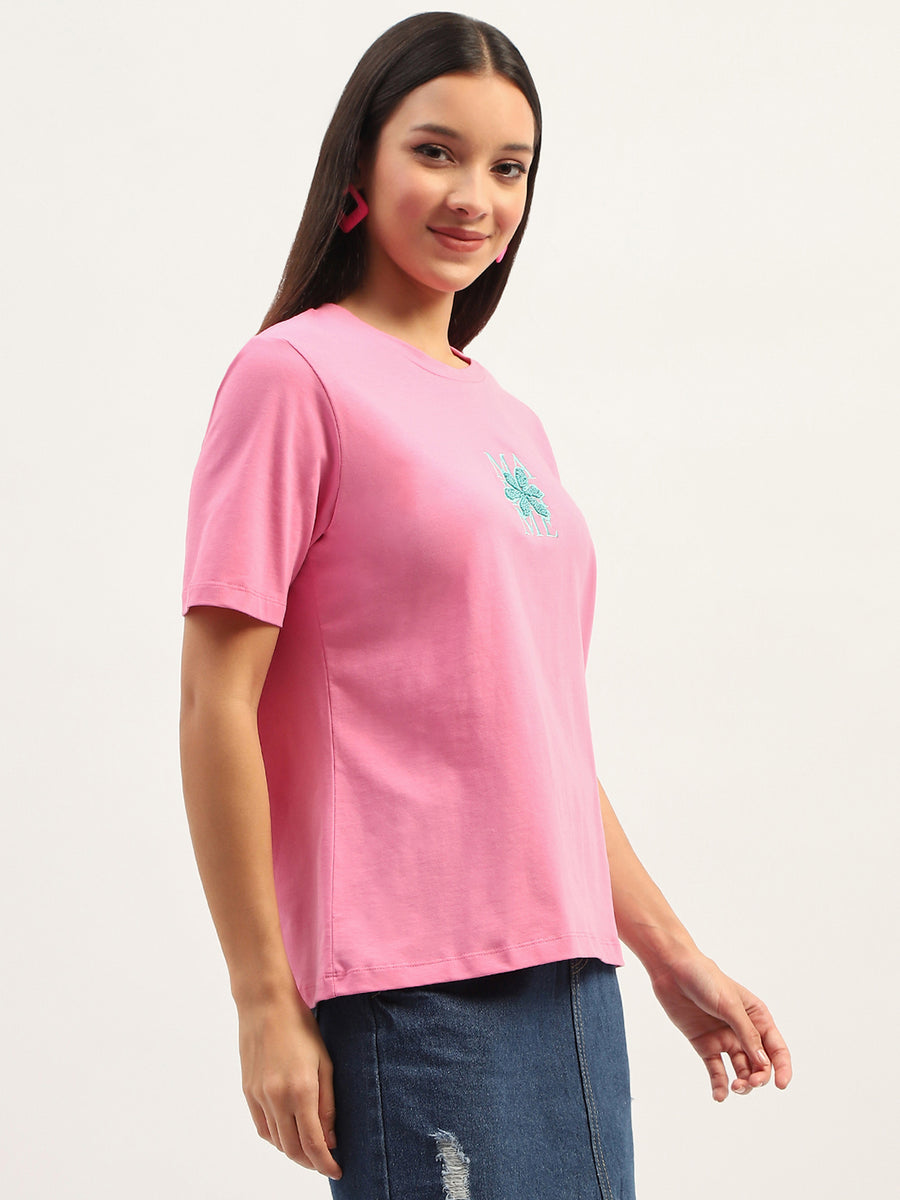 Madame Printed Pink T-Shirt