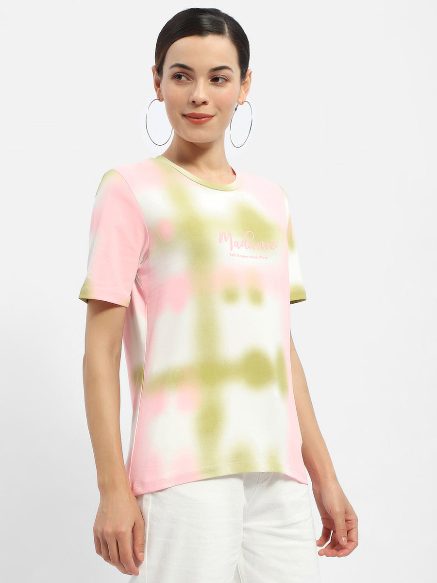 Madame Tie-Dye Pink Regular T-Shirt