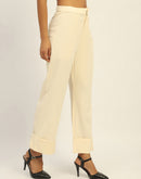 Madame Straight Leg Off White Trousers