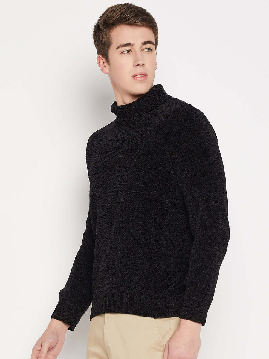 Camla Barcelona Black Sweater For Men | Buy Sweater Online for | Glamly