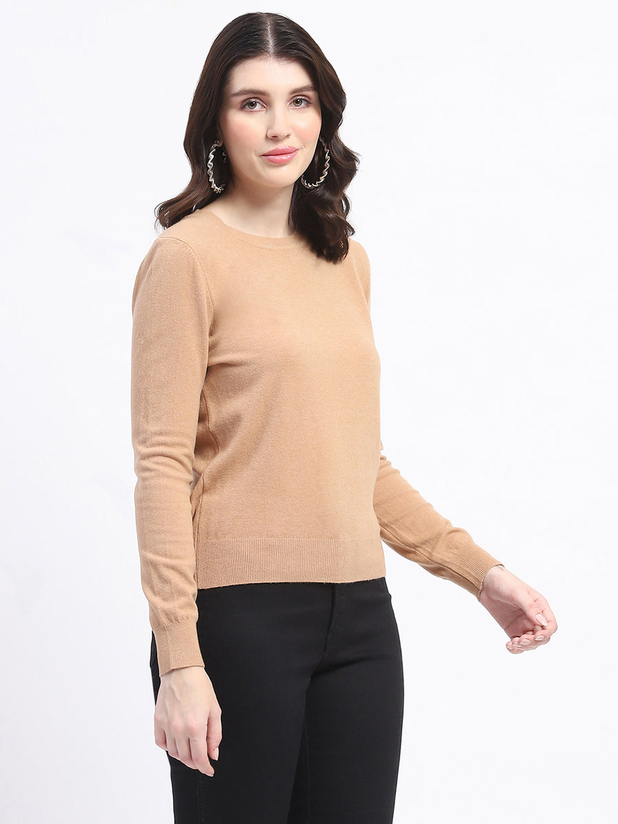 Madame Crew Neck Brown Sweater