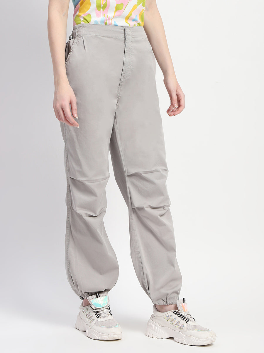 Madame Relax Fit Grey Cotton Joggers