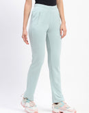 mSECRET Mint Straight-Fit Track Bottoms with Zippered Pockets