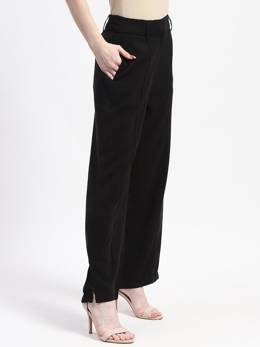 Madame Black Wide-Leg Trousers