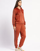 mSECRET Zipped Rust Top and Bottom Night Suit