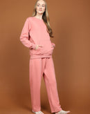 mSECRET Cotton Blend Top and Bottom Pink Nightsuit