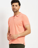 Camla Peach T- Shirt For Men