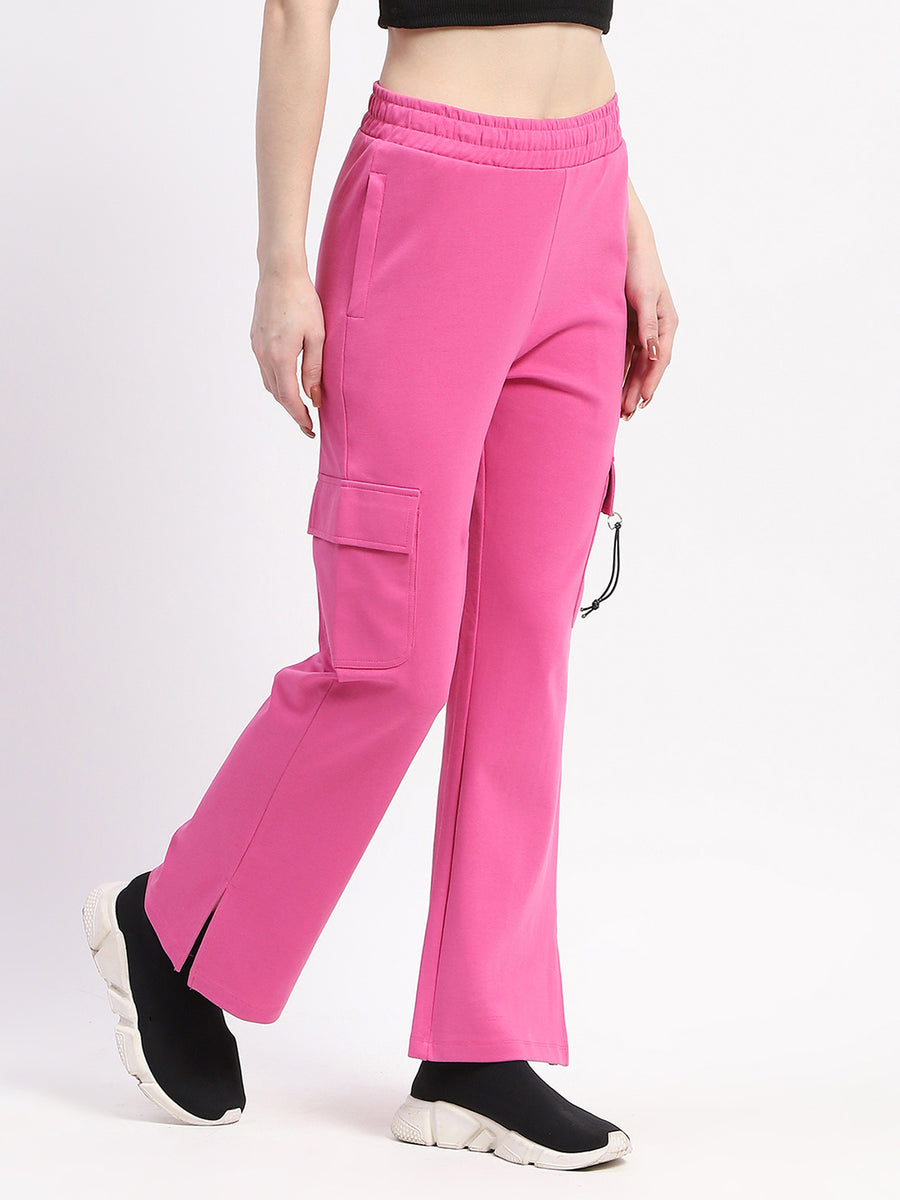 mSECRET Pink Wide-Leg Cotton Cargo Pants