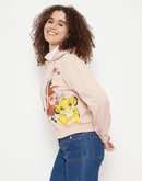 Madame Women Disney Printed Peach Sweat-Shirt