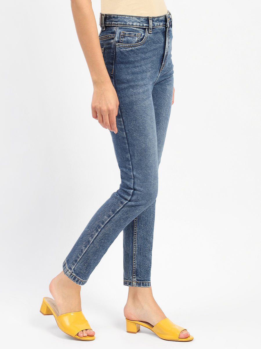 Madame Slim Fit Blue Denim Jeans