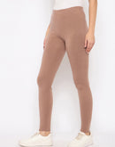 Madame Skinny Fit Brown Tights