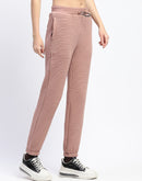 mSECRET Cotton Blend Jogger Style Blush Track Bottom