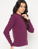 Madame Mock Neck Purple Skeeve