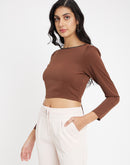 Madame Chocolate Crop Top