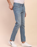 Camla Barcelona Light Wash Whiskered Cotton Denim Blue Denim