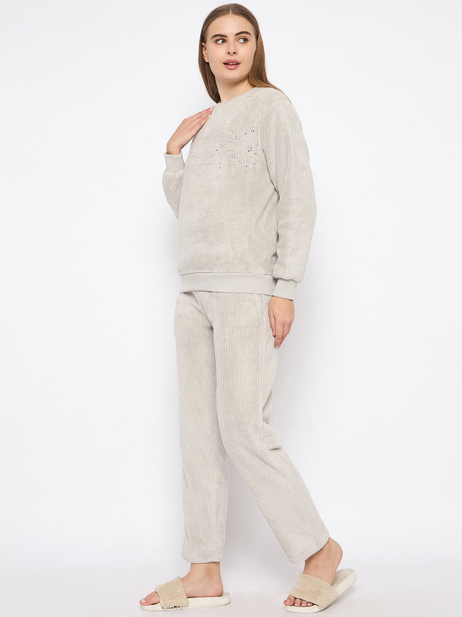 mSECRET Grey Fur Nightsuit