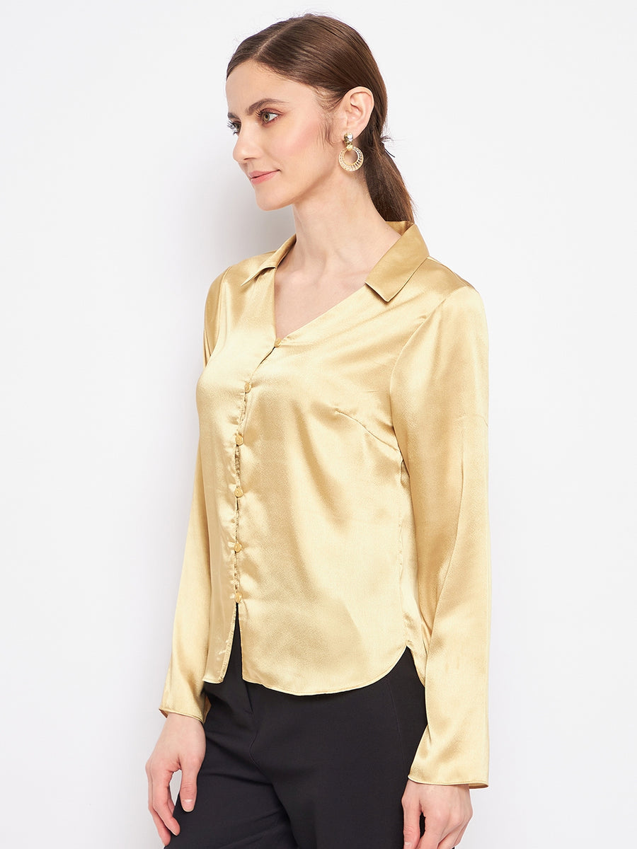 Madame Mustard Satin Shirt