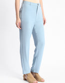 Madame Sky Blue Tapered Fit Trousers