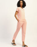 mSECRET Printed Peach Nightsuit Set