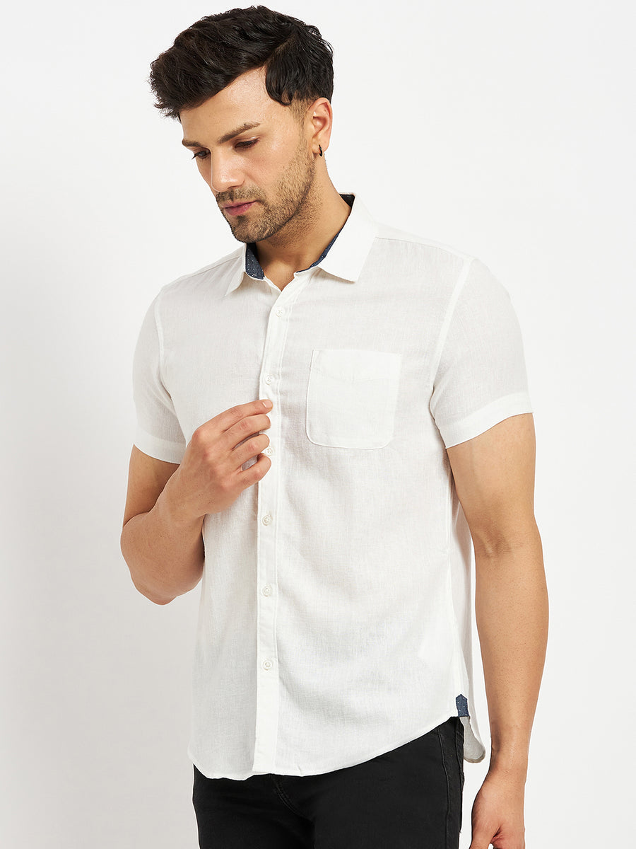 Camla White Shirts For Men