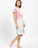 mSECRET Cotton Text and Graphic Printed Night Dress