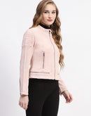 Madame Nude Faux Suede Biker Jacket