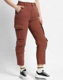 Madame Mid Rise Tapered Fit Rust Cargo